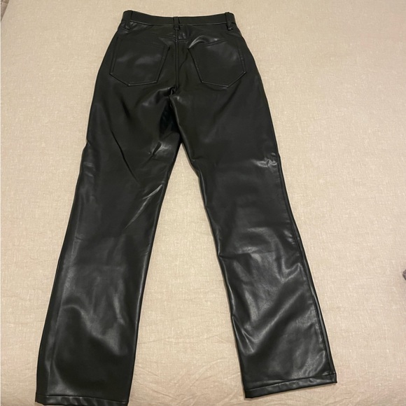 Abercrombie vegan leather 90s straight pant - Picture 6 of 7